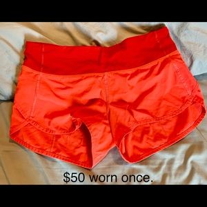 Speed shorts. Size 4. Worn once